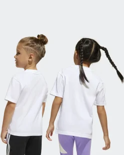 ADIDAS - T-SHIRT BL TEE 160 DA BAMBINI BIANCA E NERA - JC9720