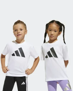 ADIDAS - T-SHIRT BL TEE 160 DA BAMBINI BIANCA E NERA - JC9720
