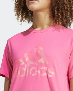 ADIDAS - T-SHIRT DA DONNA AOP TEE FUXIA - IS4257