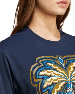 ADIDAS - T-SHIRT DA DONNA BLU FARM GFX TEE - IV9758