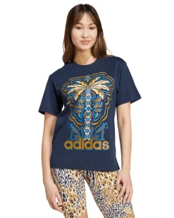 ADIDAS - T-SHIRT DA DONNA BLU FARM GFX TEE - IV9758