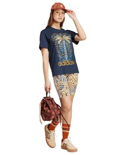ADIDAS - T-SHIRT DA DONNA BLU FARM GFX TEE - IV9758