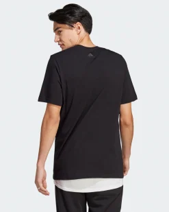 ADIDAS-T-SHIRT ESSENTIALS SINGLE JERSEY LINEAR EMBROIDERED LOGO-IC9274