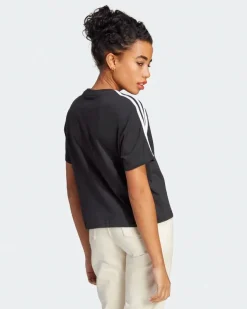 ADIDAS-T-SHIRT ESSENTIALS 3-STRIPES SINGLE JERSEY CROP-HR4913