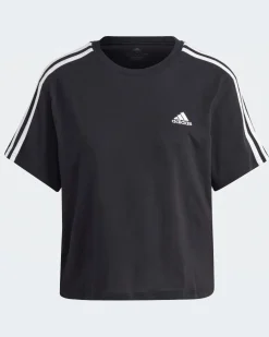 ADIDAS-T-SHIRT ESSENTIALS 3-STRIPES SINGLE JERSEY CROP-HR4913