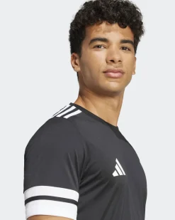 ADIDAS - T-SHIRT MEZZA MANICA UOMO SQUA25 JSY NERA E BIANCA - JG5832
