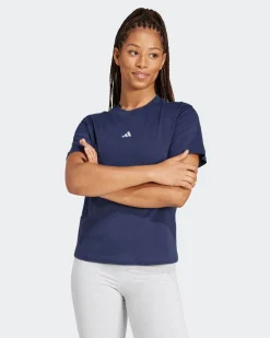 ADIDAS -  T-SHIRT MEZZA SL SJ T  BLU  DA DONNA, JC5947