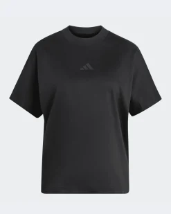 ADIDAS - T-SHIRT MEZZA SOFT LUX LOOSE NERA DA DONNA, KS7934