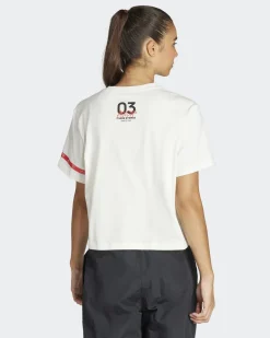 ADIDAS - T-SHIRT MM BL COL GT DA DONNA BIANCA - IR5901