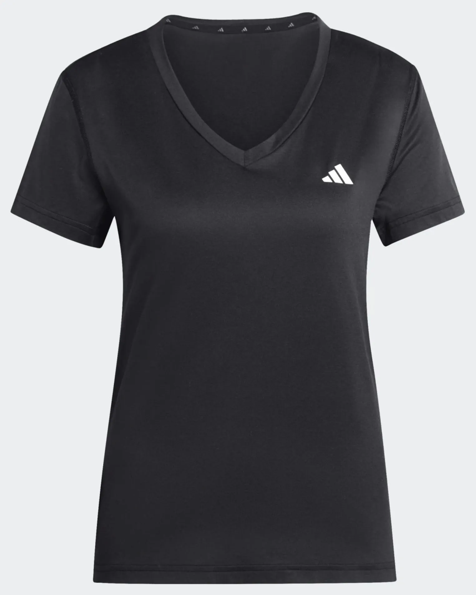ADIDAS - T-SHIRT NERA PER ALLENAMENTO DA DONNA SCOLLO A V - KA2474