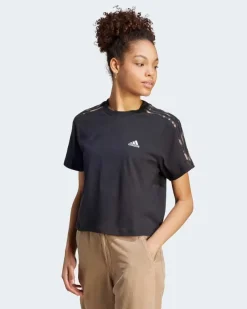 ADIDAS - T-SHIRT VIBRANT PRINT 3-STRIPES COTTON CROP - IL5871
