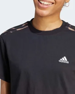 ADIDAS - T-SHIRT VIBRANT PRINT 3-STRIPES COTTON CROP - IL5871