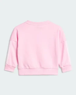 ADIDAS - TUTA COMPLETA BABY ( 6 MESI - 4 ANNI)ROSA E VIOLA CON BANDE BIANCHE FRENCH TERRY JOGGER , JD6482