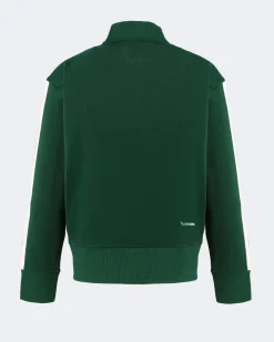 ADIDAS - TUTA COMPLETA JUNIOR ( 7-15 ANNI) FULL ZIP 3S TIBERIO TS VERDE, NERA E BIANCA, KZ0100