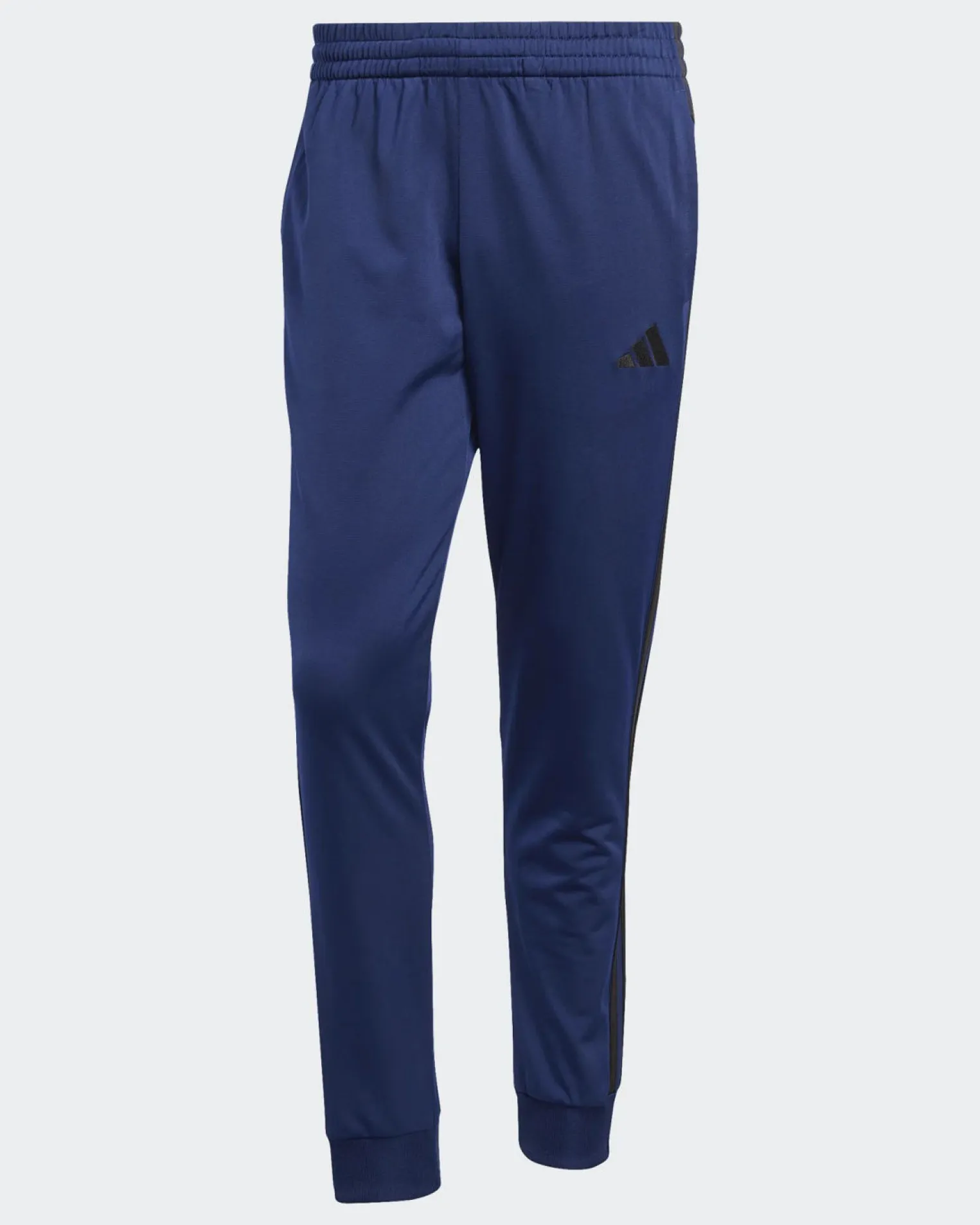 ADIDAS - TUTA UOMO BLU CON 3 BANDE NERE ESSENTIALS 3-STRIPES -KB7657