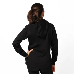 AMERICAN RAP - FELPA NERO FULL ZIP CON CAPPUCCIO
