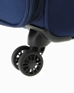 AMERICAN TOURISTER - TROLLEY BLU IN TESSUTO 4 RUOTE CON COMBINAZIONE TSA