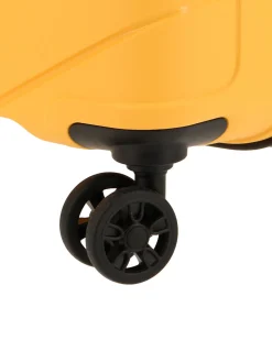 AMERICAN TOURISTER - TROLLEY GIALLO IN ABS 4 RUOTE CON COMBINAZIONE TSA