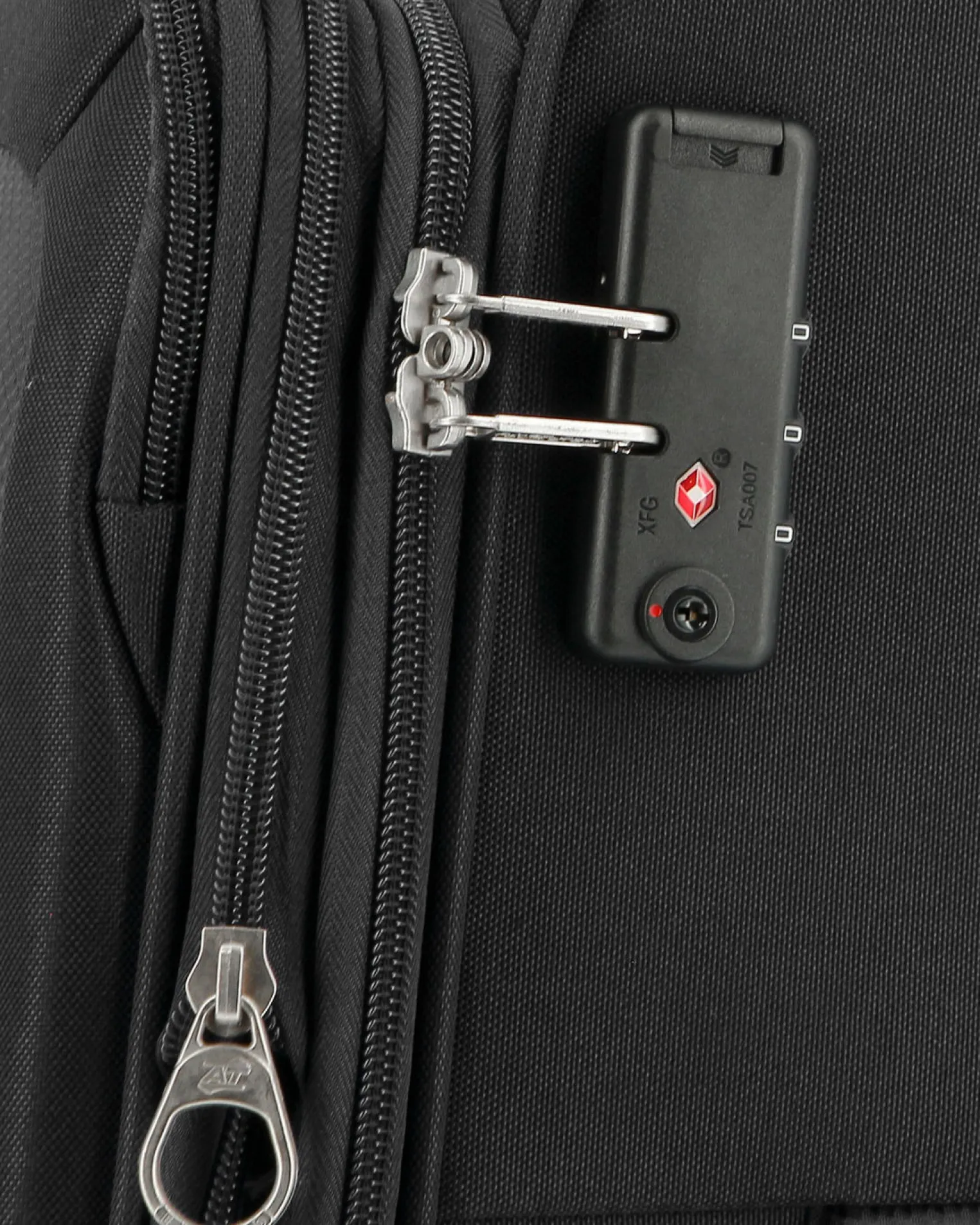 AMERICAN TOURISTER - TROLLEY NERO IN TESSUTO ESPANDIBILE CON LUCCHETTO TSA