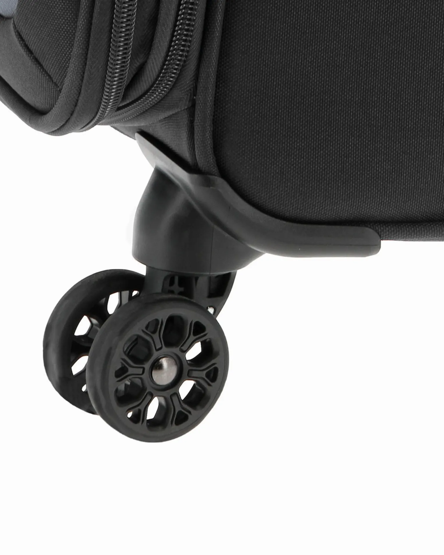 AMERICAN TOURISTER - TROLLEY NERO IN TESSUTO ESPANDIBILE CON LUCCHETTO TSA