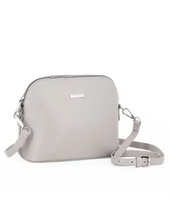 ANNES NICOLE - Tracolla grigia con logo frontale