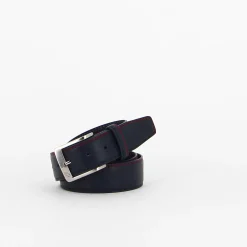 ARMATA DI MARE - Cinta da uomo blu in VERA PELLE