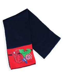 AVENGERS - Completo da bimbo con cappello, sciarpa e guanti blu