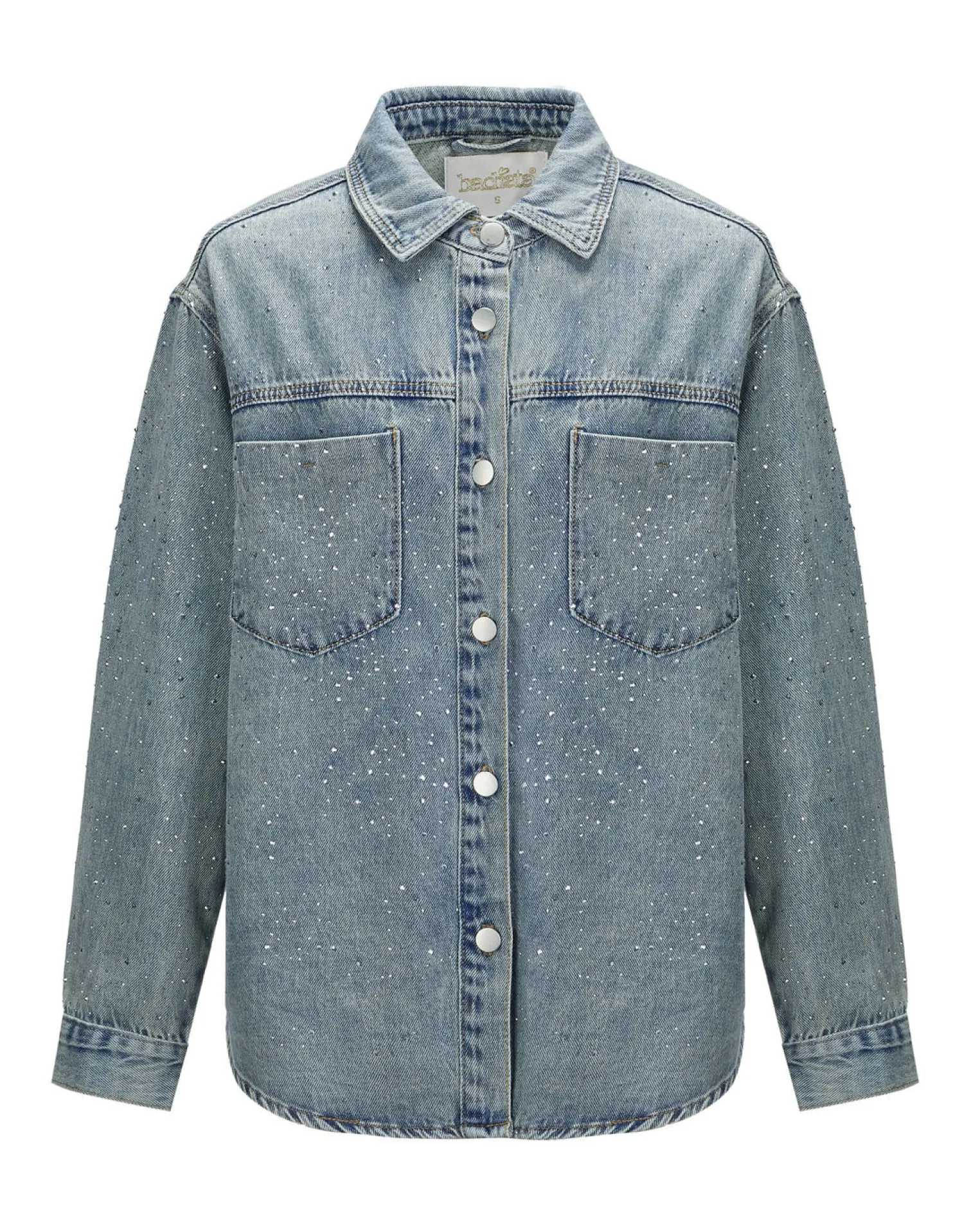 BACHATA - CAMICIA DI JEANS DA DONNA CON STRASS