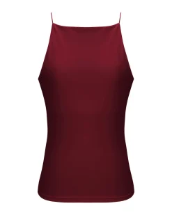BACHATA - Canotta spalla stretta bordeaux