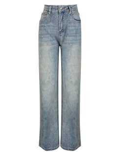 BACHATA - Jeans chiaro con strass