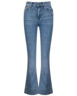 BACHATA - Jeans 5 tasche zampa risvolto alto