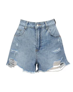 BACHATA - Short blue jeans con rotture