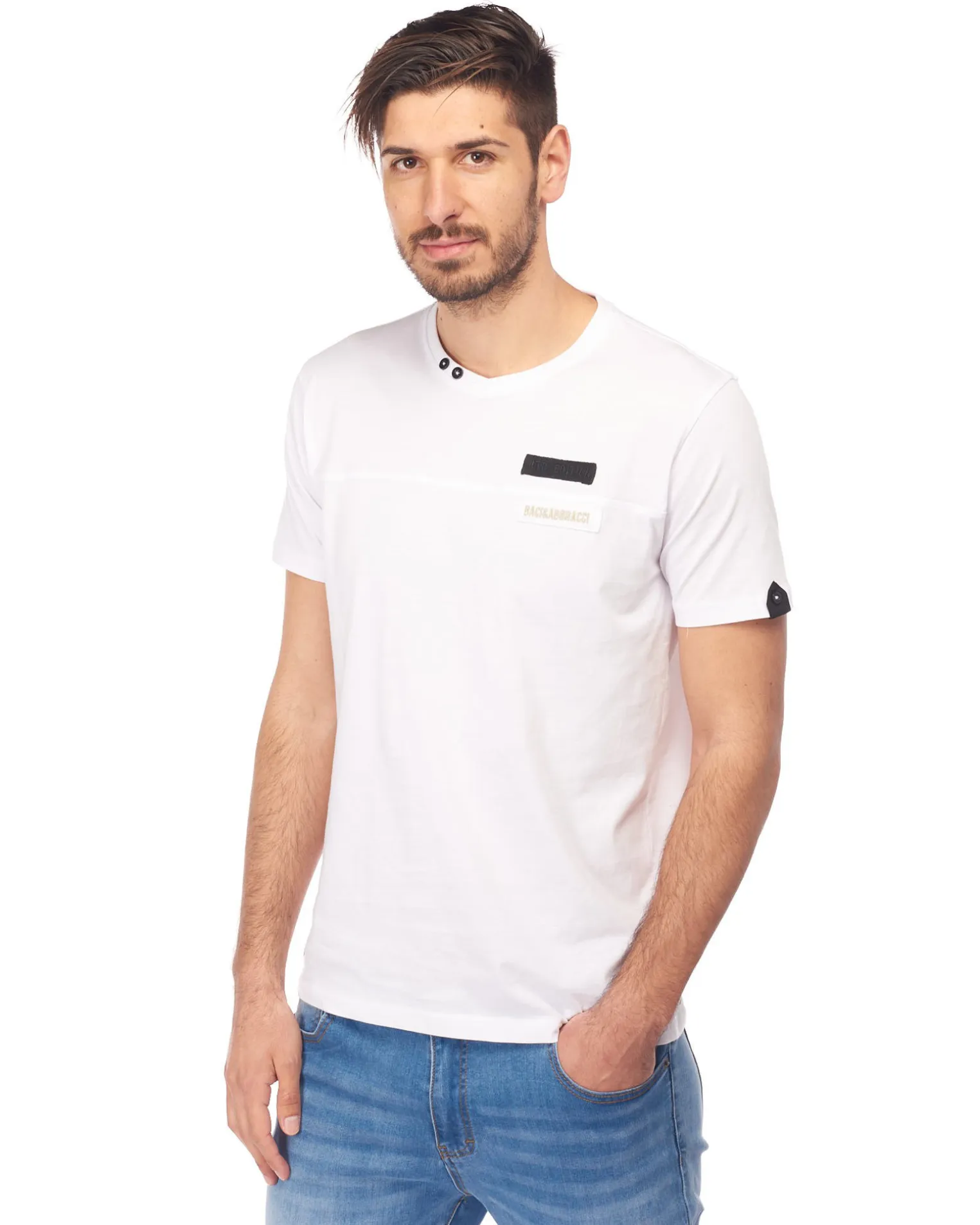 BACI & ABBRACCI - TSHIRT MEZZA MANICA APPLICAZIONI