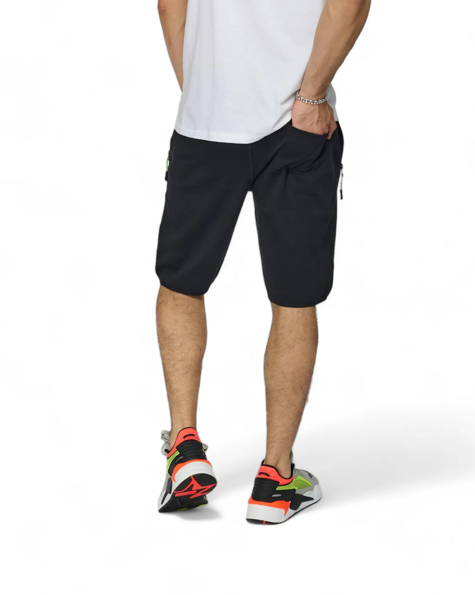 BERMUDA FELPA CON ZIP