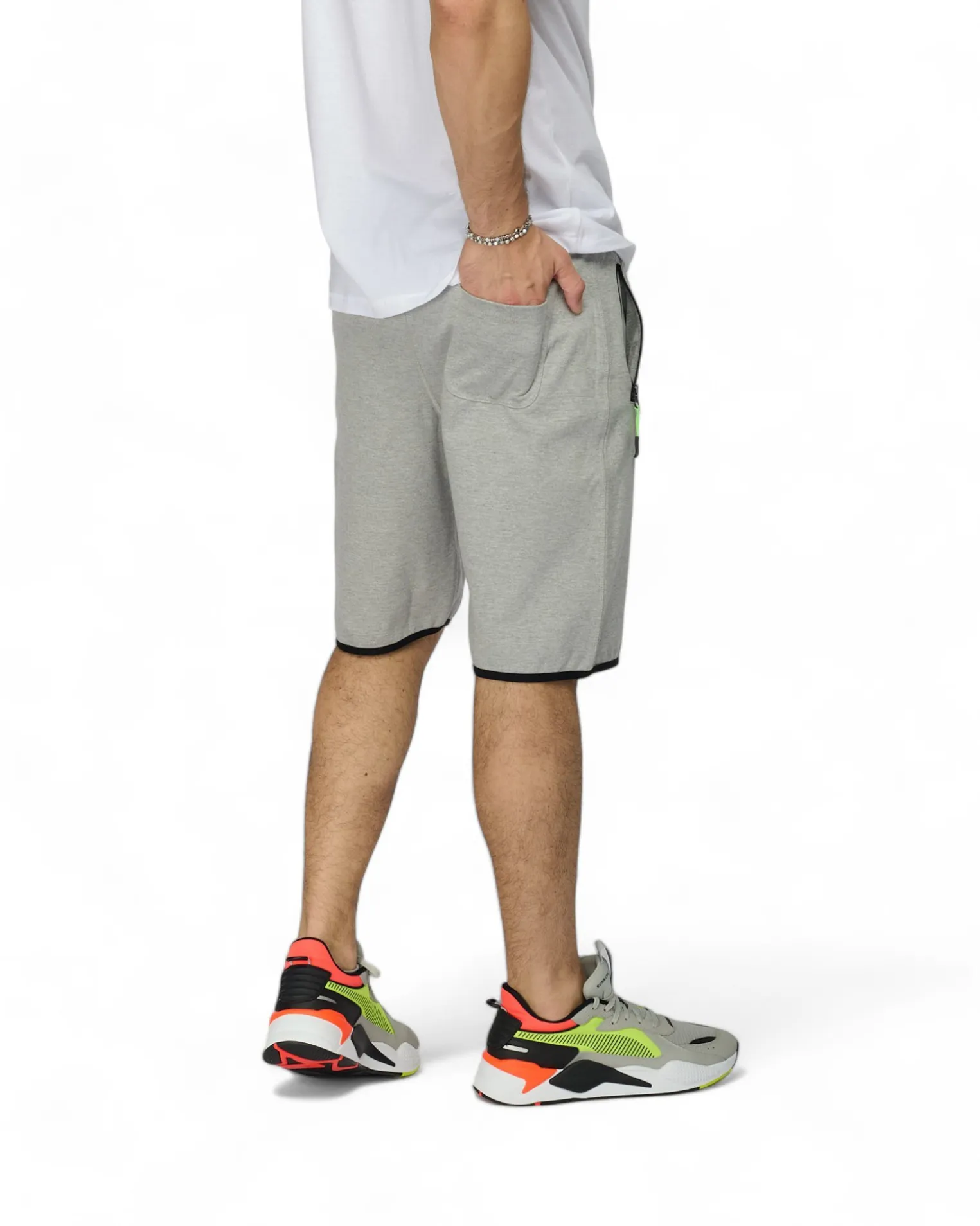 BERMUDA FELPA CON ZIP