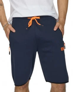 BERMUDA FELPA ZIP + STAMPA