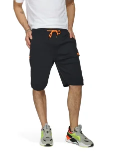 BERMUDA FELPA ZIP + STAMPA