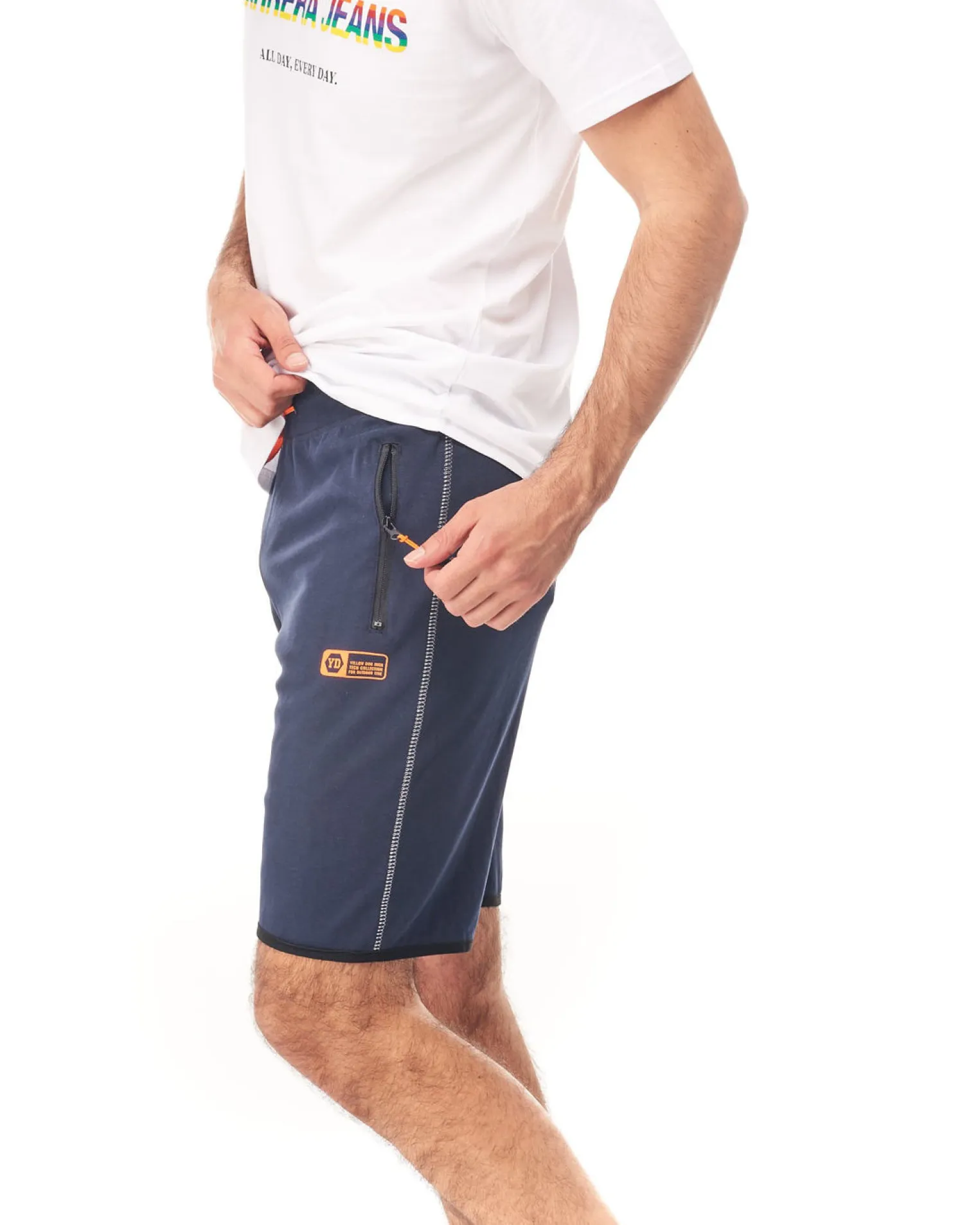 BERMUDA IN FELPA CON ZIP