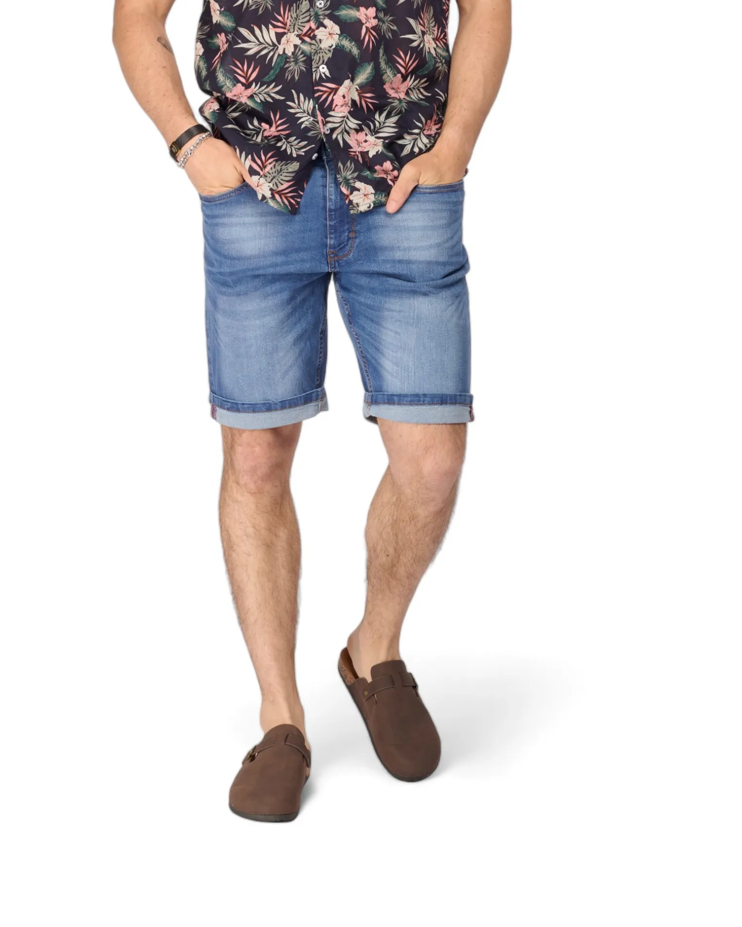 BERMUDA JEANS 5 TASCHE