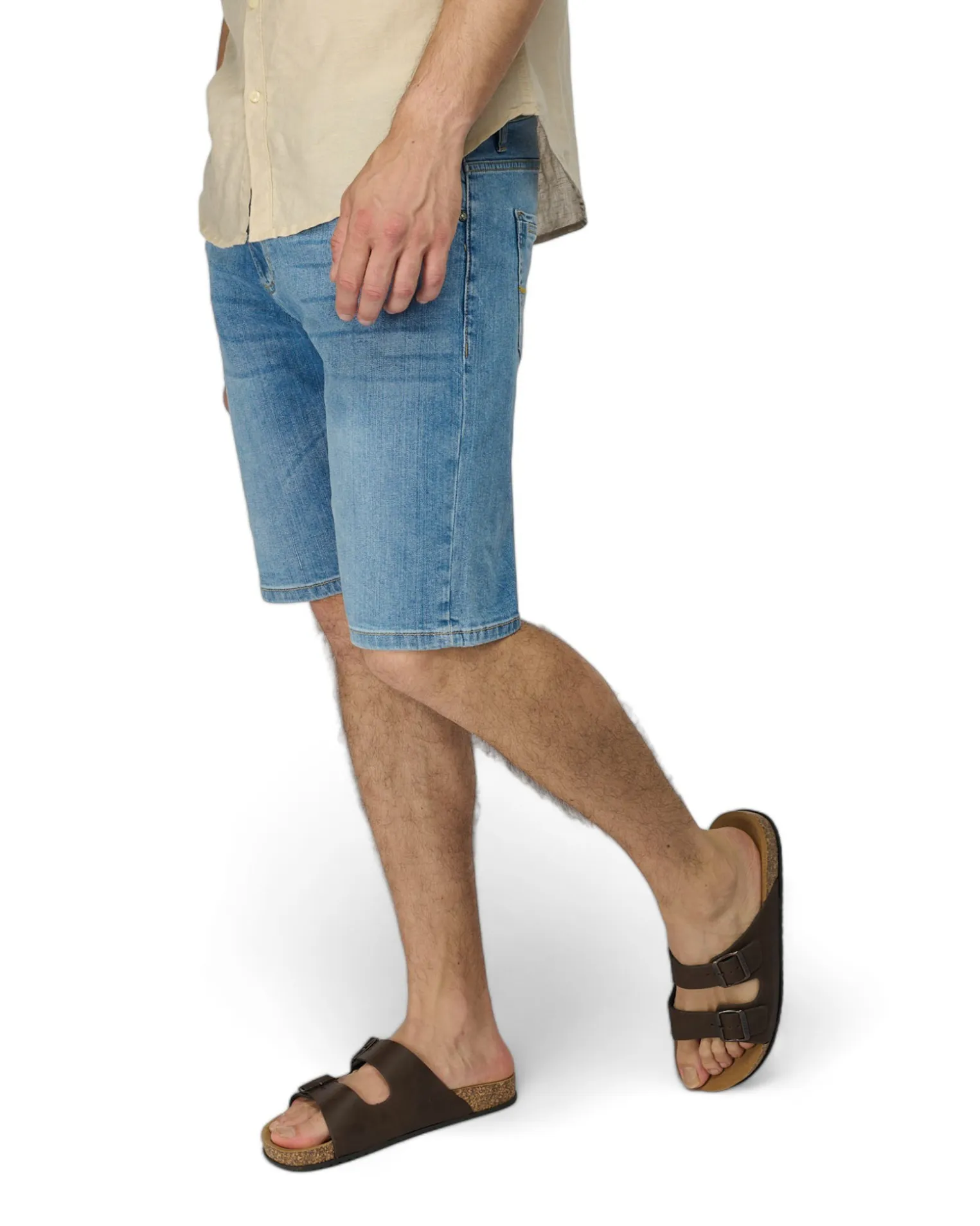 BERMUDA JEANS 5 TASCHE CHIARO