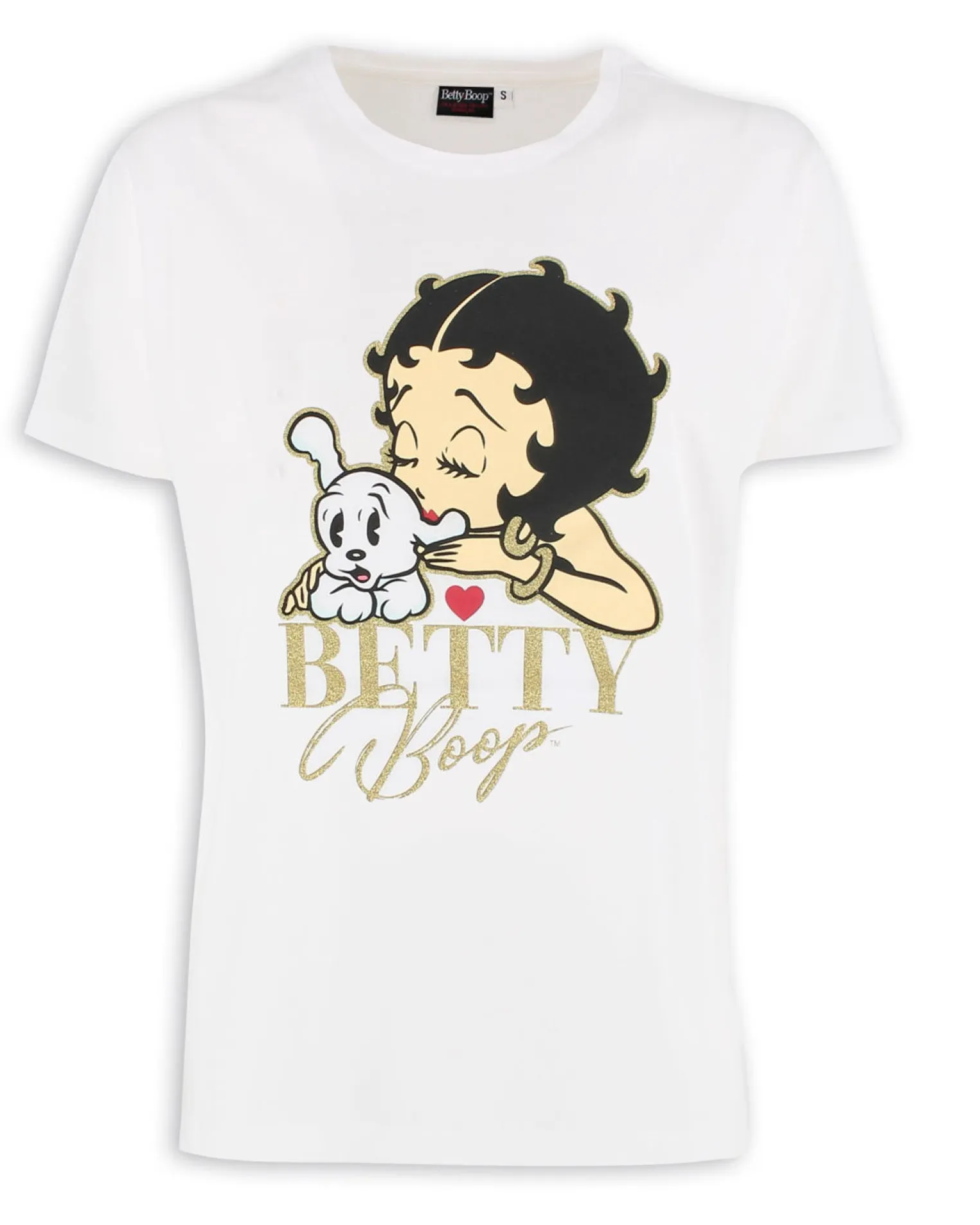 BETTY BOOP - Tshirt bianca da donna con stampa "Betty Boop"- JL052534
