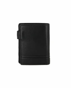 BIAGIOTTI - Portafoglio da uomo nero in VERA PELLE con RFID