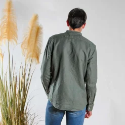 BLUE LEMON - CAMICIA MANICA LUNGA LINO COREANO