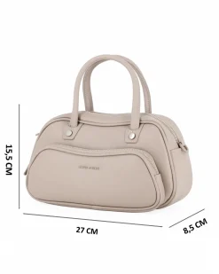 BORSA A MANO 2MAN. C/2ZIP+SCOMP. FRONT.