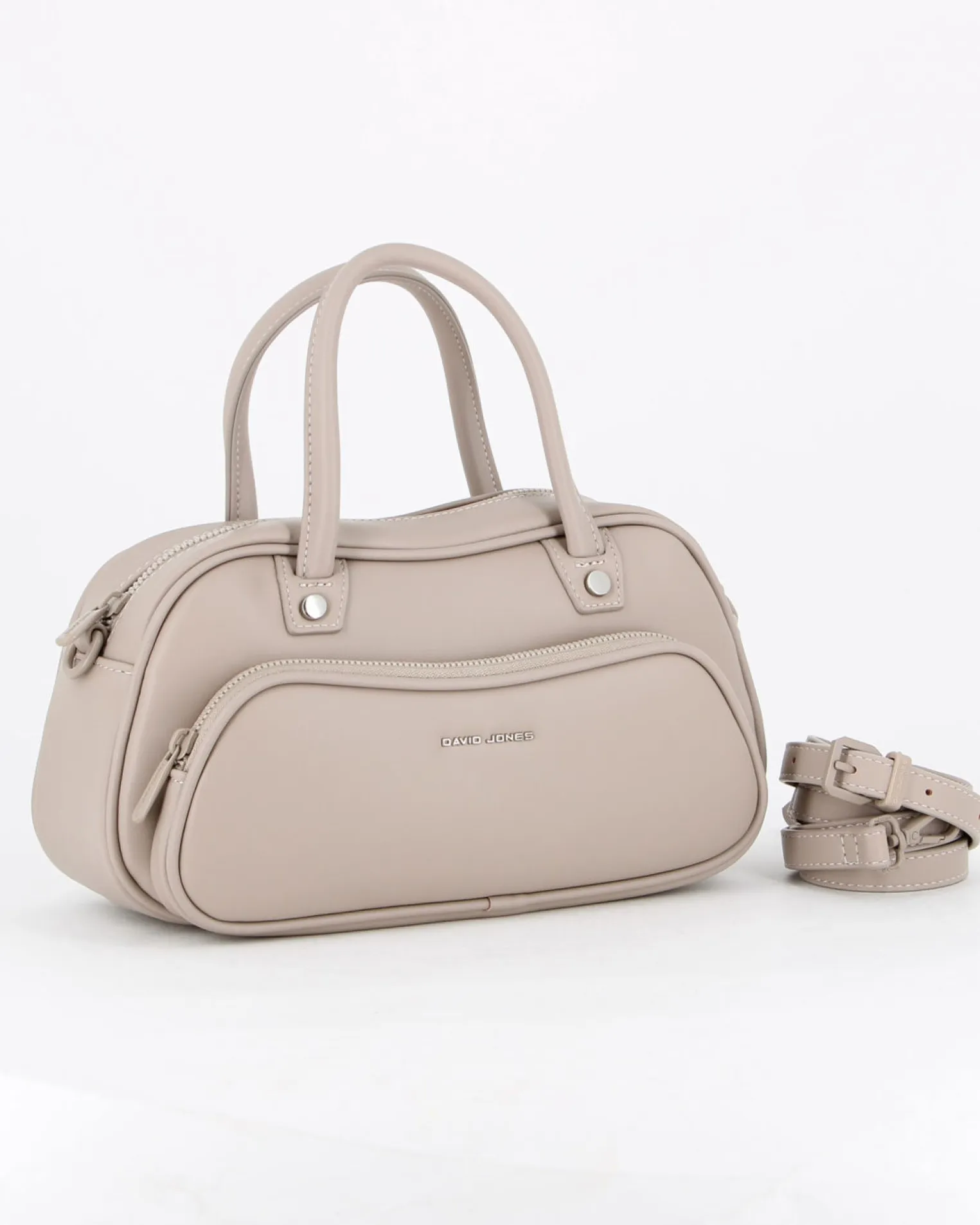 BORSA A MANO 2MAN. C/2ZIP+SCOMP. FRONT.