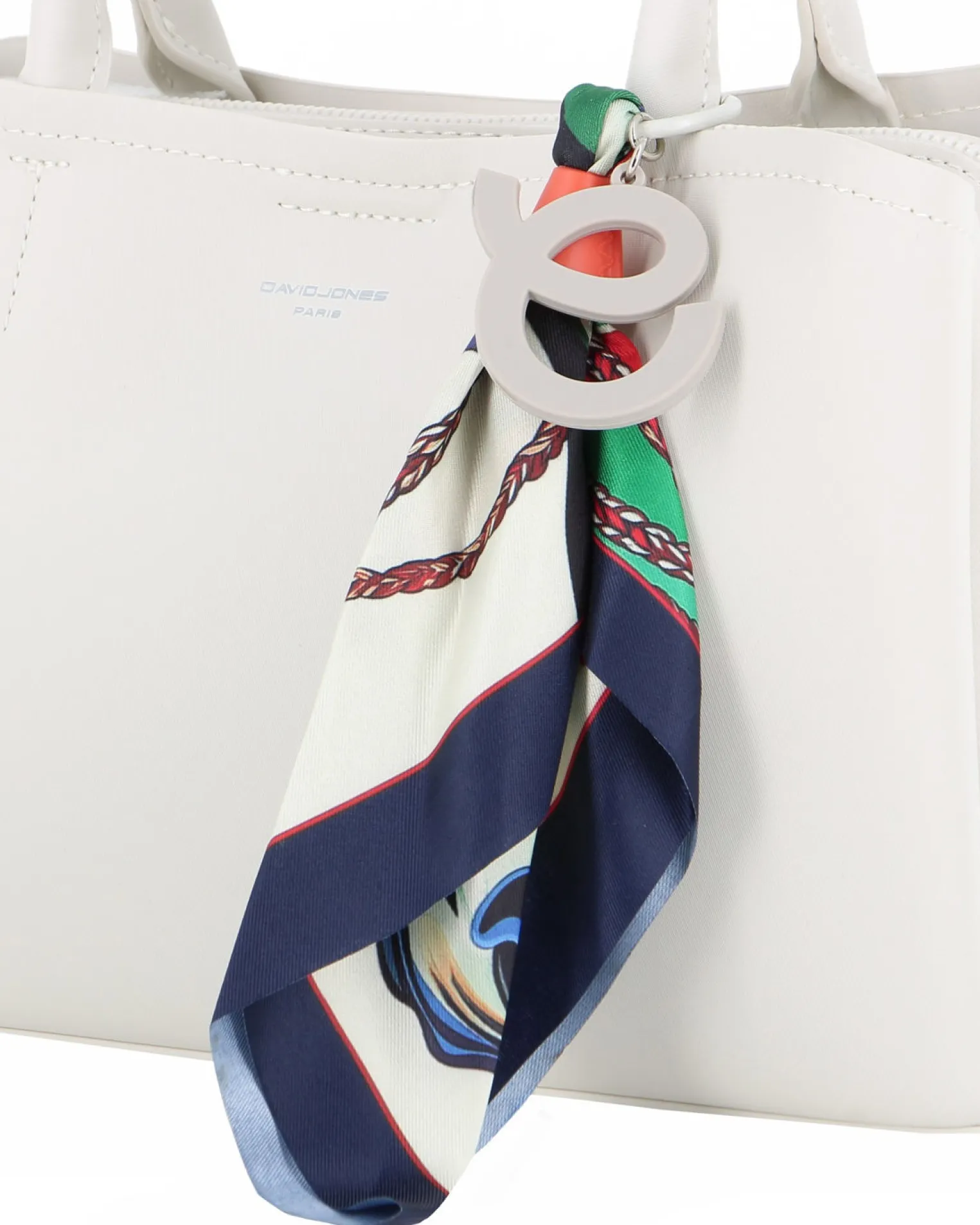 BORSA A MANO 2MANICI C/CHARM+FOULARD