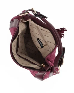 BORSA A SPALLA C/PENNACCHIO A FRANGE