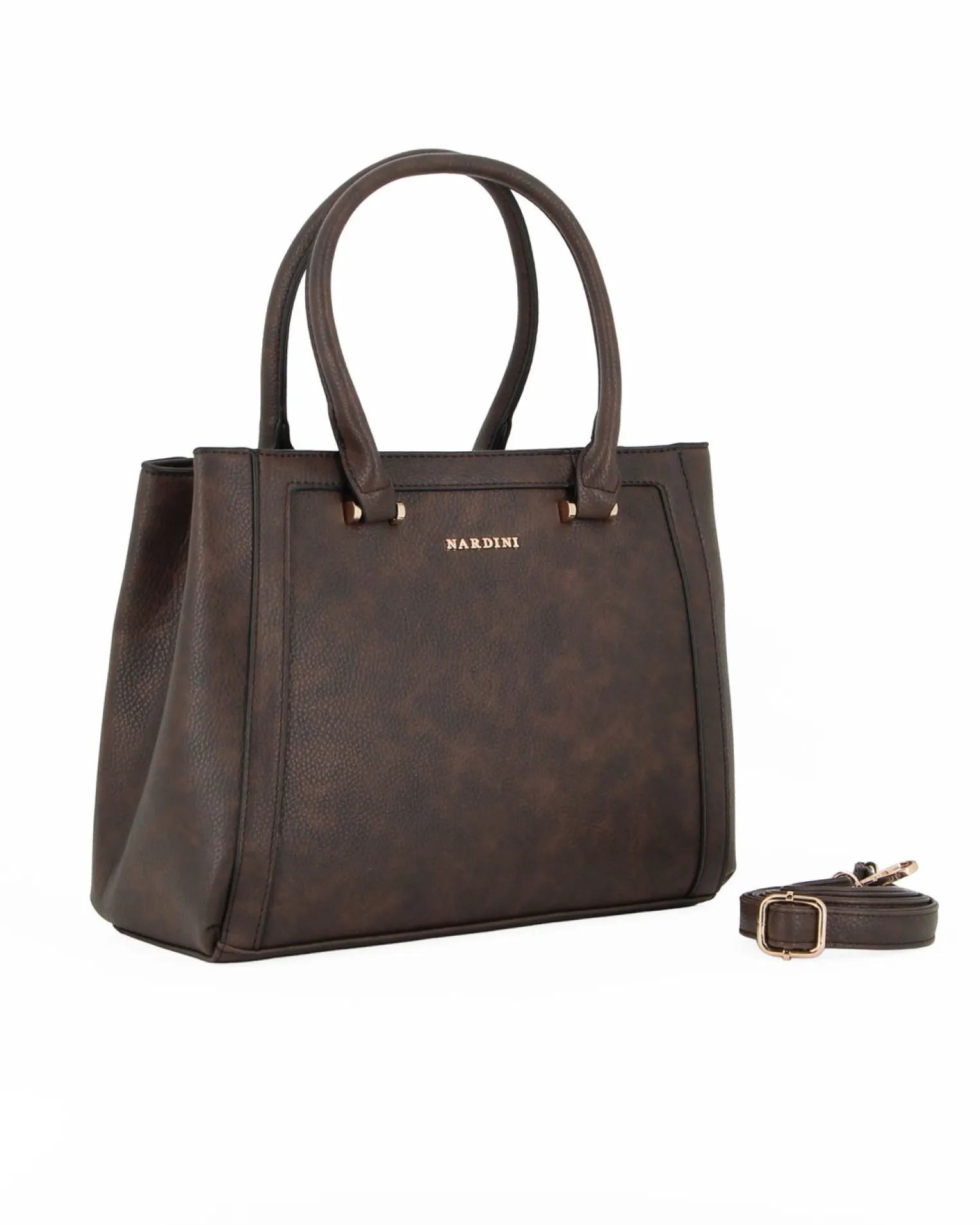 BORSA ECOPELLE 2MAN.C/RIPORTI SAFFIANO