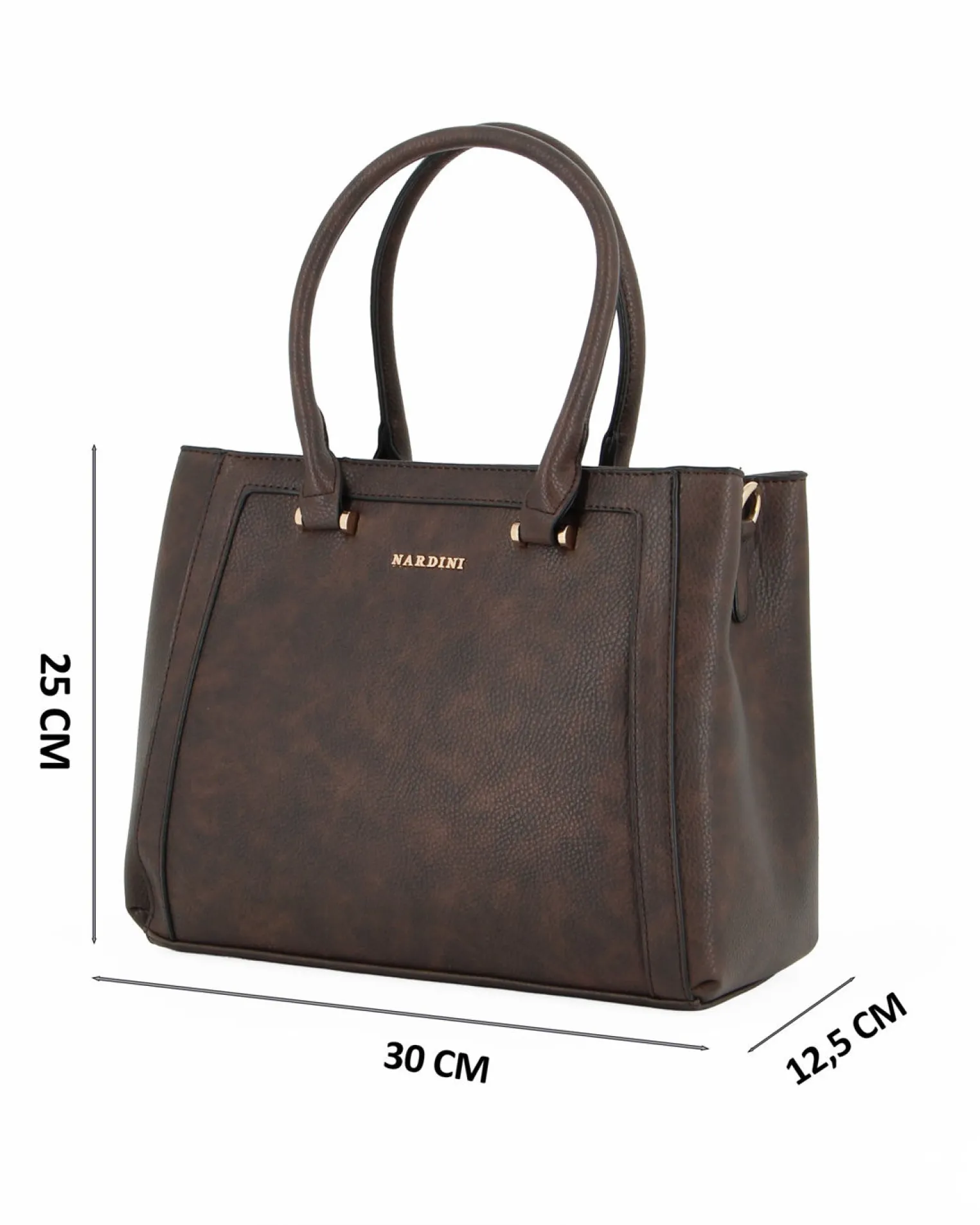 BORSA ECOPELLE 2MAN.C/RIPORTI SAFFIANO