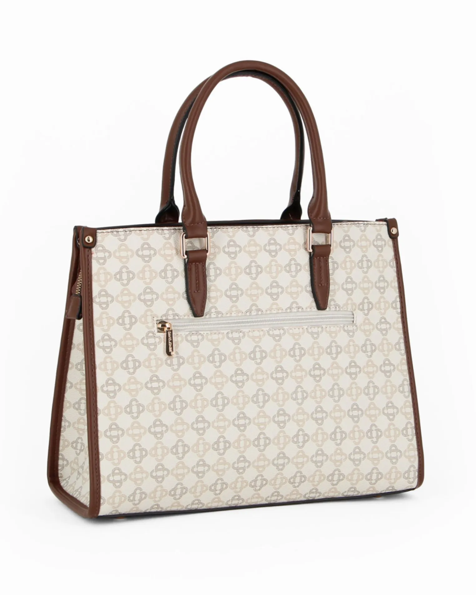 BORSA 2MAN.NAP.EFFETTO ROMBI BITONO